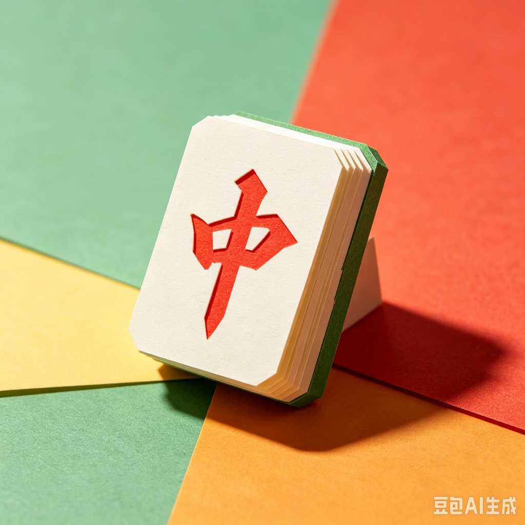 pastel color mahjong tiles